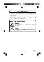 Preview for 3 page of Sanyo DMP-M400SD Instruction Manual