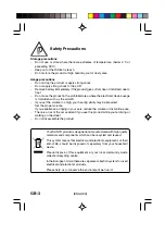Preview for 4 page of Sanyo DMP-M400SD Instruction Manual
