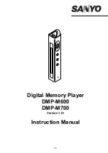 Предварительный просмотр 1 страницы Sanyo DMP-M600 Instruction Manual