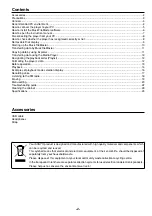 Preview for 2 page of Sanyo DMP-M600 Instruction Manual