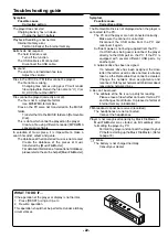 Preview for 22 page of Sanyo DMP-M600 Instruction Manual