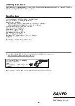 Preview for 23 page of Sanyo DMP-M600 Instruction Manual