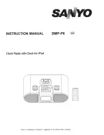 Предварительный просмотр 1 страницы Sanyo DMP-P6 Instruction Manual