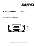 Предварительный просмотр 1 страницы Sanyo DMP-P7 Instruction Manual