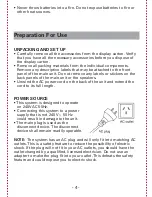 Предварительный просмотр 5 страницы Sanyo DMP-P8 Instruction Manual