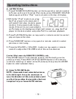 Предварительный просмотр 13 страницы Sanyo DMP-P8 Instruction Manual