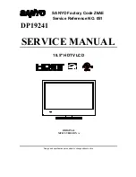 Preview for 1 page of Sanyo DP19241 Service Manual