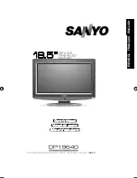 Preview for 1 page of Sanyo DP19640 - 18.5" Diagonal LCD HDTV 720p Owner'S Manual