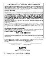 Preview for 16 page of Sanyo DP19648 - 19" LCD TV Owner'S Manual