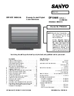 Preview for 1 page of Sanyo DP19648 - 19" LCD TV Service Manual