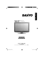 Sanyo DP19649 - 720p 18.5" LCD HDTV Owner'S Manual preview