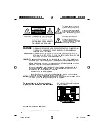 Предварительный просмотр 4 страницы Sanyo DP19649 - 720p 18.5" LCD HDTV Owner'S Manual