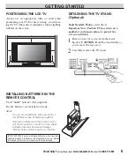 Preview for 5 page of Sanyo DP23625 Owner'S Manual