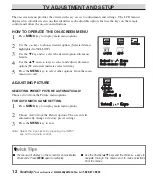 Preview for 12 page of Sanyo DP23625 Owner'S Manual