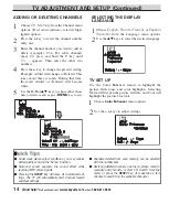 Preview for 14 page of Sanyo DP23625 Owner'S Manual