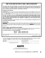 Preview for 19 page of Sanyo DP26648 Owner'S Manual