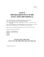 Preview for 1 page of Sanyo DP26649 - 26" LCD TV Service Manual