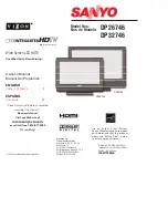 Sanyo DP32746 Owner'S Manual preview