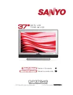 Sanyo DP37649 Owner'S Manual preview