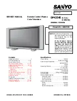 Preview for 1 page of Sanyo DP42545 Service Manual