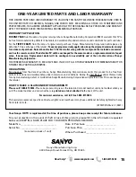 Preview for 15 page of Sanyo DP42841 Owner'S Manual