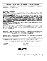 Preview for 43 page of Sanyo DP42841 Owner'S Manual