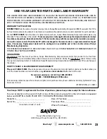 Preview for 23 page of Sanyo DP42849 - 42" LCD TV Owner'S Manual