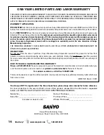 Preview for 16 page of Sanyo DP42861 Owner'S Manual