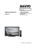 Preview for 1 page of Sanyo DP46142 Service Manual