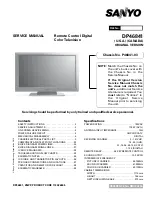 Preview for 6 page of Sanyo DP46841 Service Manual