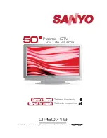 Preview for 1 page of Sanyo DP50719 - 50" Diagonal Plasma HDTV Owner'S Manual