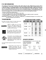 Preview for 3 page of Sanyo DP50740 - 50" Diagonal Plasma HDTV 720p Owner'S Manual