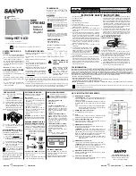 Sanyo DP50842 Owner'S Manual preview