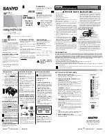 Sanyo DP50843 Owner'S Manual preview