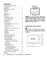 Preview for 4 page of Sanyo DP52848 - 52" LCD TV Owner'S Manual