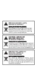 Preview for 2 page of Sanyo DP55441 Owner'S Manual