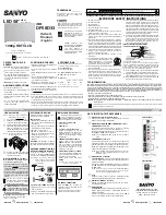 Sanyo DP58D33 Owner'S Manual preview