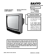 Preview for 1 page of Sanyo DS13204 Service Manual