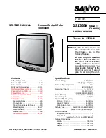 Preview for 5 page of Sanyo DS13204 Service Manual