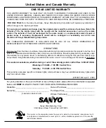 Preview for 17 page of Sanyo DS13310, DS19310 Owner'S Manual