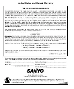 Предварительный просмотр 13 страницы Sanyo DS19330 Owner'S Manual