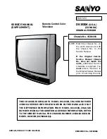 Preview for 1 page of Sanyo DS19330 Service Manual