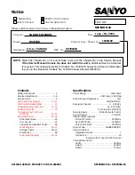 Preview for 5 page of Sanyo DS19330 Service Manual