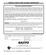 Preview for 18 page of Sanyo DS24425 Owner'S Manual