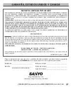 Preview for 37 page of Sanyo DS24425 Owner'S Manual