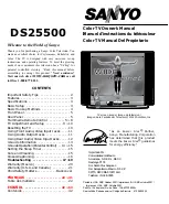 Sanyo DS25500 Owner'S Manual preview