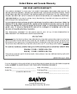 Preview for 21 page of Sanyo DS25500 Owner'S Manual