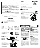 Sanyo DS27431 Owner'S Manual предпросмотр