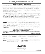 Предварительный просмотр 41 страницы Sanyo DS27510 Owner'S Manual