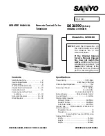 Sanyo DS31590 Service Manual preview